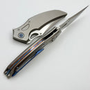 Rike Knife S05 Titanium Gray Framelock w/ M390 Blade