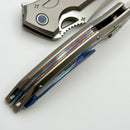 Rike Knife S05 Titanium Gray Framelock w/ M390 Blade