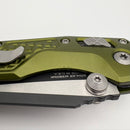 Pre-Owned Microtech MSI RAM LOK Mini OD Green Frag Aluminum Handles w/ Black M390MK 210M-1FROD