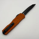 Pre-Owned Microtech Cypher II Black Tactical Partial Serrated S/E & Orange Tangerine Claw Burst Handles 1241-2OTCWD