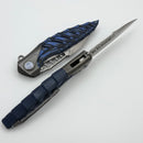 Rike Knife Thor 7 Integral Framelock w/ Black/Blue G-10 Overlay and 154CM Blade