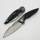 Rike Knife Thor 7 Integral Framelock w/ Black G-10 Overlay and 154CM Blade