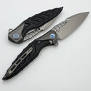 Rike Knife Thor 7 Integral Framelock w/ Black G-10 Overlay and 154CM Blade