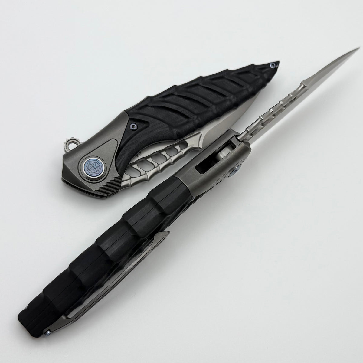 Rike Knife Thor 7 Integral Framelock w/ Black G-10 Overlay and 154CM B