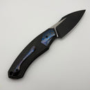 Pre-Owned Custom Knife Factory Davless Carbon Fiber & ZircuTi w/ Two Tone Blackwash S90V