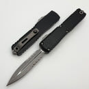 Microtech Ultratech Gen IV D/E Apocalyptic Part Serrated w/ Black Handle 11224-11AP