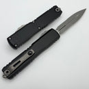 Microtech Ultratech Gen IV D/E Apocalyptic Part Serrated w/ Black Handle 11224-11AP