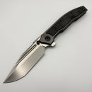 Pre-Owned Custom Knife Factory Snafu 4.0 Large Titanium Integral Handle w/ Carbon Fiber Inlays & M398