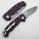 Demko Knives MG AD20S V2 Kopis CPM-20CV & Purple G-10 Handles