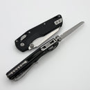 Microtech MSI RAM LOK Mini Fluted Aluminum Handles w/ Full Serrated Stonewash M390MK 210M-12FL