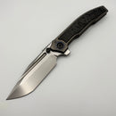 Pre-Owned Custom Knife Factory Snafu 4.0 Medium Titanium Integral Handle w/ Carbon Fiber Inlays & M398
