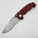 Demko Knives MG AD20S V2 Kopis CPM-20CV & Red G-10 Handles