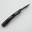 Microtech Amphibian Mini RAM LOK Black Aluminum & Tactical Standard M390MK 137MRL-1
