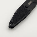 Factory Blem Microtech Socom Elite S/E Black Tactical Partial Serrated 160A-2T