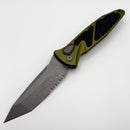 Factory Blem Microtech Socom Elite T/E Auto Partial Serrated Apocalyptic & OD Green 161A-11APOD