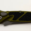 Factory Blem Microtech Socom Elite T/E Auto Partial Serrated Apocalyptic & OD Green 161A-11APOD