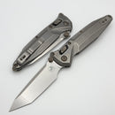 Marfione Select Microtech Socom Delta Ram-Lok Titanium Handles w/ Flamed Accents & Tanto Stonewash M390MK 163RL-10MS5