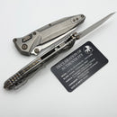 Marfione Select Microtech Socom Delta Ram-Lok Titanium Handles w/ Flamed Accents & Tanto Stonewash M390MK 163RL-10MS5