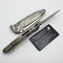 Marfione Select Microtech Socom Delta Ram-Lok Titanium Handles w/ Bronze Accents & Tanto Stonewash M390MK 163RL-10MS2