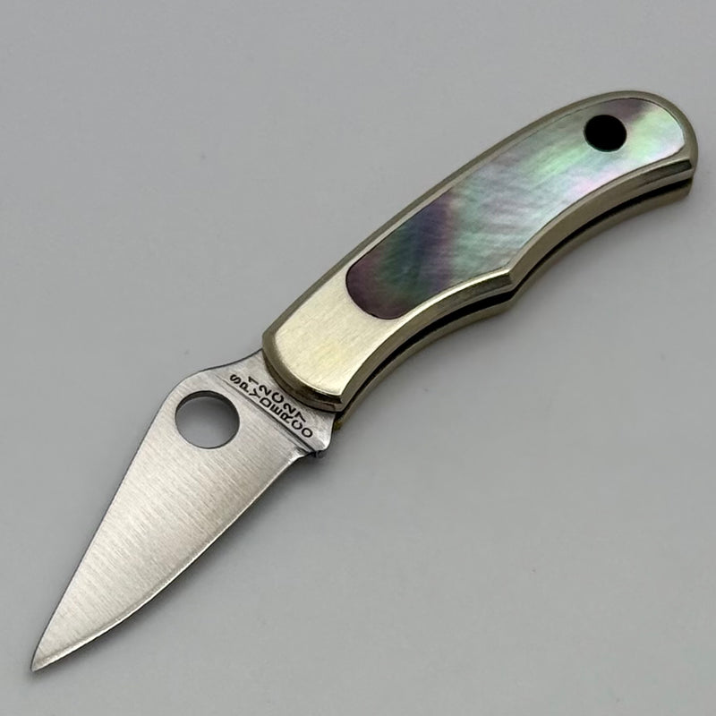 Spyderco Bug Nickel Silver Handle & 12C27 Stainless C133AP
