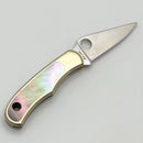 Spyderco Bug Nickel Silver Handle & 12C27 Stainless C133AP