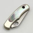 Spyderco Bug Nickel Silver Handle & 12C27 Stainless C133AP