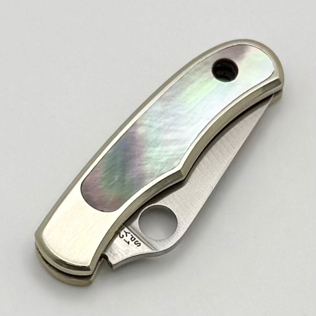 Spyderco Bug Nickel Silver Handle & 12C27 Stainless C133AP