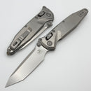Marfione Select Microtech Socom Ram-Lok Titanium Slab Side Handles w/ Bronze Accents & Tanto Stonewash M390MK 161RLS-10MS2