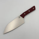 Pre-Owned Microtech Santoku 6" Merlot G-10 Handle w/ Stonewash M390MK 3200-10MR