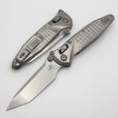 Marfione Select Microtech Socom Ram-Lok Titanium Frag Handles w/ Bronze Accents & Tanto Stonewash M390MK 161RL-10FRMS2