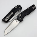 Microtech MSI RAM LOK Mini Proof Run Black Frag Aluminum Handles w/ Stonewash M390MK 210M-10FRSPR