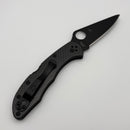 Pre-Owned Spyderco Delica 4 TiCN Black Cru-Wear & Carbon Fiber Handles Distributor Exclusive C11CFPBK