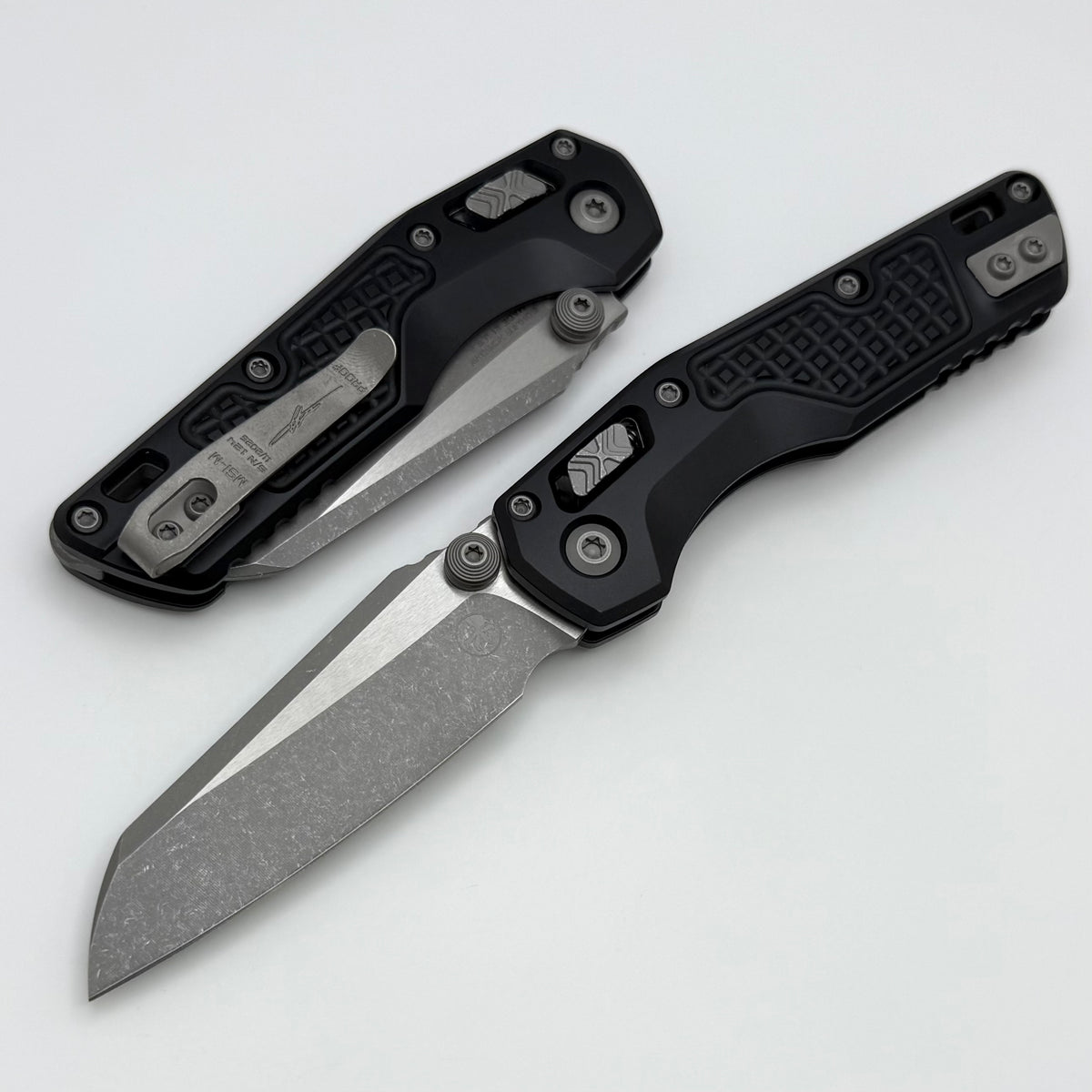 Microtech MSI RAM LOK Mini Proof Run Black Frag Aluminum Handles w/ Ap