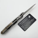 Marfione Select Microtech Socom Ram-Lok Titanium Textured Inlaid Handles w/ Bronze Accents & Tanto Stonewash M390MK 161RL-10MS2