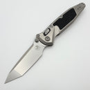 Marfione Select Microtech Socom Ram-Lok Titanium Textured Inlaid Handles w/ Blue Accents & Tanto Stonewash M390MK 161RL-10MS3