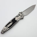 Marfione Select Microtech Socom Ram-Lok Titanium Textured Inlaid Handles w/ Purple Accents & Tanto Stonewash M390MK 161RL-10MS4