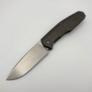 Pre-Owned Custom Knife Factory FIF18 Tumbled Titanium Handles & M398