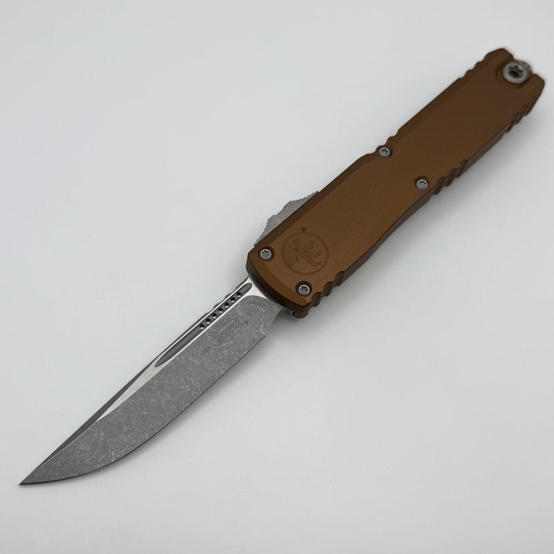 Microtech Ultratech Gen IV S/E Apocalyptic Standard w/ Brown Handle 11214-10APBN