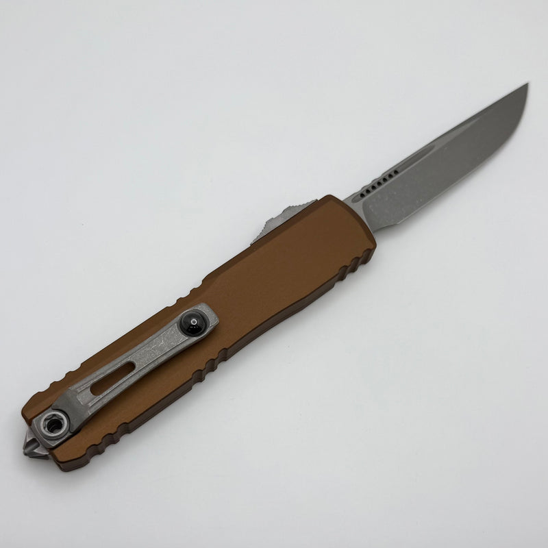 Microtech Ultratech Gen IV S/E Apocalyptic Standard w/ Brown Handle 11214-10APBN