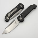 Microtech Marfione Select LUDT Gen III Carbon Fiber Handles w/ Bronze Accents & Stonewash Tanto 1136-10MS13