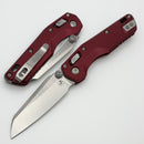 Microtech MSI RAM LOK Mini Merlot Fluted Aluminum Handles w/ Stonewash M390MK 210M-10FLMR