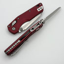 Microtech MSI RAM LOK Mini Merlot Fluted Aluminum Handles w/ Stonewash M390MK 210M-10FLMR