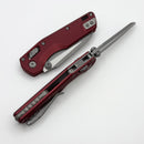 Microtech MSI RAM LOK Mini Merlot Fluted Aluminum Handles w/ Apocalyptic M390MK 210M-10APFLMR