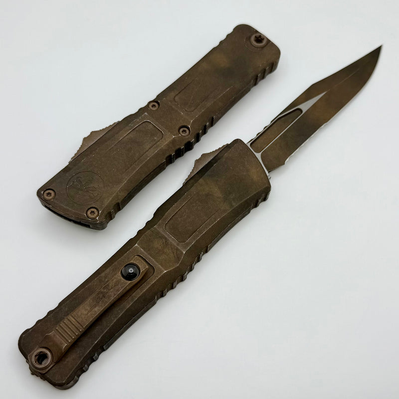 Microtech Knives Combat Troodon Gen III Plague Outbreak Part Serrated Bowie 1146-2PLOBS