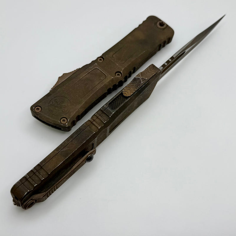 Microtech Knives Combat Troodon Gen III Plague Outbreak Part Serrated Bowie 1146-2PLOBS