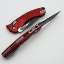 Microtech Amphibian Mini RAM LOK Red Frag Aluminum & Tactical Standard M390MK 137MRL-1FRRD