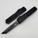 Microtech Ultratech Gen IV T/E Full Serrated Tactical w/ Black Handle 11234-3T