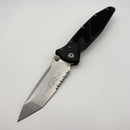 Microtech Socom Elite Manual Tanto Stonewash Partial Serrated & Black 161-11 (Consignment)