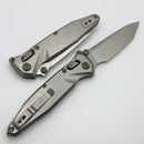 Marfione Select Microtech Socom Ram-Lok Titanium Slab Side Handles w/ Flamed Accents & Tanto Stonewash M390MK 161RLS-10MS5
