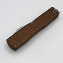 Microtech Ultratech Gen IV S/E Stonewash Standard w/ Brown Handle 11214-10BN